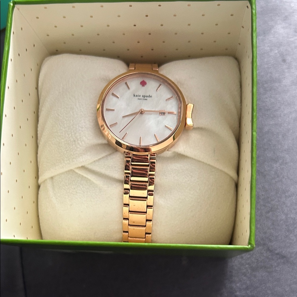 Kate Spade Gold and White Women's Watch